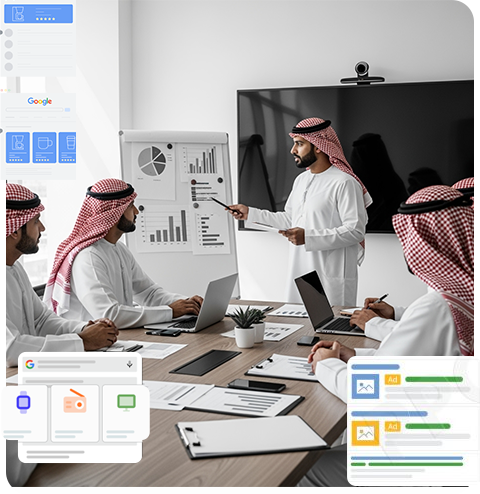 العمل مع فريق إدارة إعلانات جوجل عندنا
